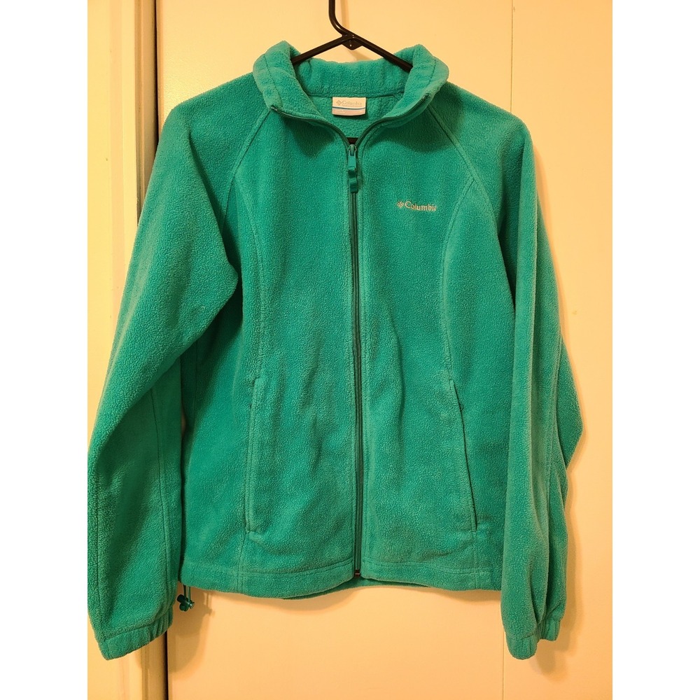 Columbia Benton Springs Full Zip Fleece Jacket. Teal. Size M